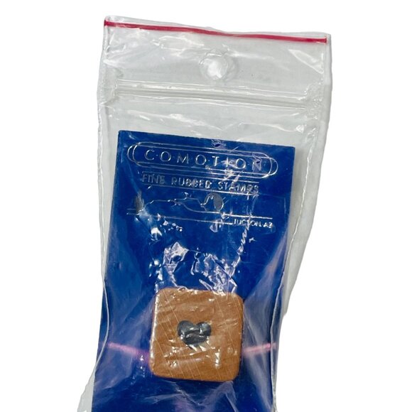 Mini Heart Vintage Wooden Co-Motion Fine Rubber Stamp Crafting Scrapbooking - Picture 7 of 8